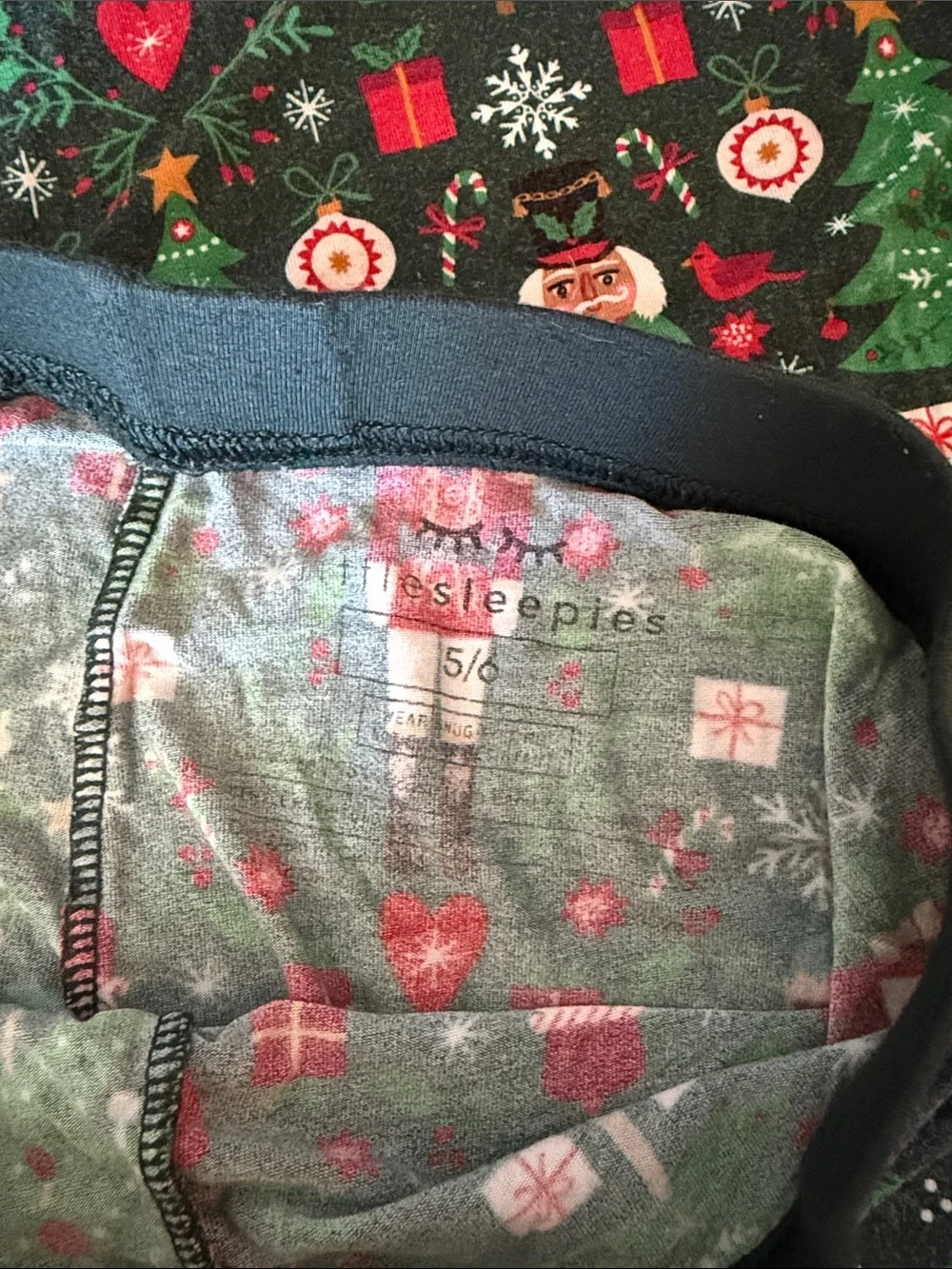 Little Sleepies Green Nutcracker Christmas Pajama Set